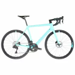 Vélo De Course BIANCHI SPECIALISSIMA DISC Shimano Ultegra Di2 34/50 Turquoise 2023