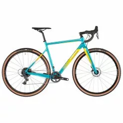 Vélo De Gravel BOMBTRACK Tension C DISC Sram Force 40 Dents Bleu/Jaune 2022