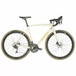 Vélo De Course FONS STRADA DISCO CARBON PRO DISC Shimano Ultegra R8020 34/50 Femme Beige 2022