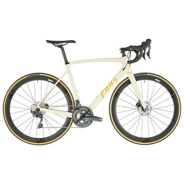 Vélo De Course FONS STRADA DISCO CARBON PRO DISC Shimano Ultegra R8020 34/50 Femme Beige 2022 3 Vélo De Course FONS STRADA DISCO CARBON PRO DISC Shimano Ultegra R8020 34/50 Femme Beige 2022