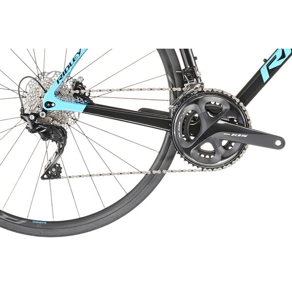Vélo De Course RIDLEY HELIUM DISC Shimano 105 34/50 Noir/Bleu 2023 8 Vélo De Course RIDLEY HELIUM DISC Shimano 105 34/50 Noir/Bleu 2023 – Image 6